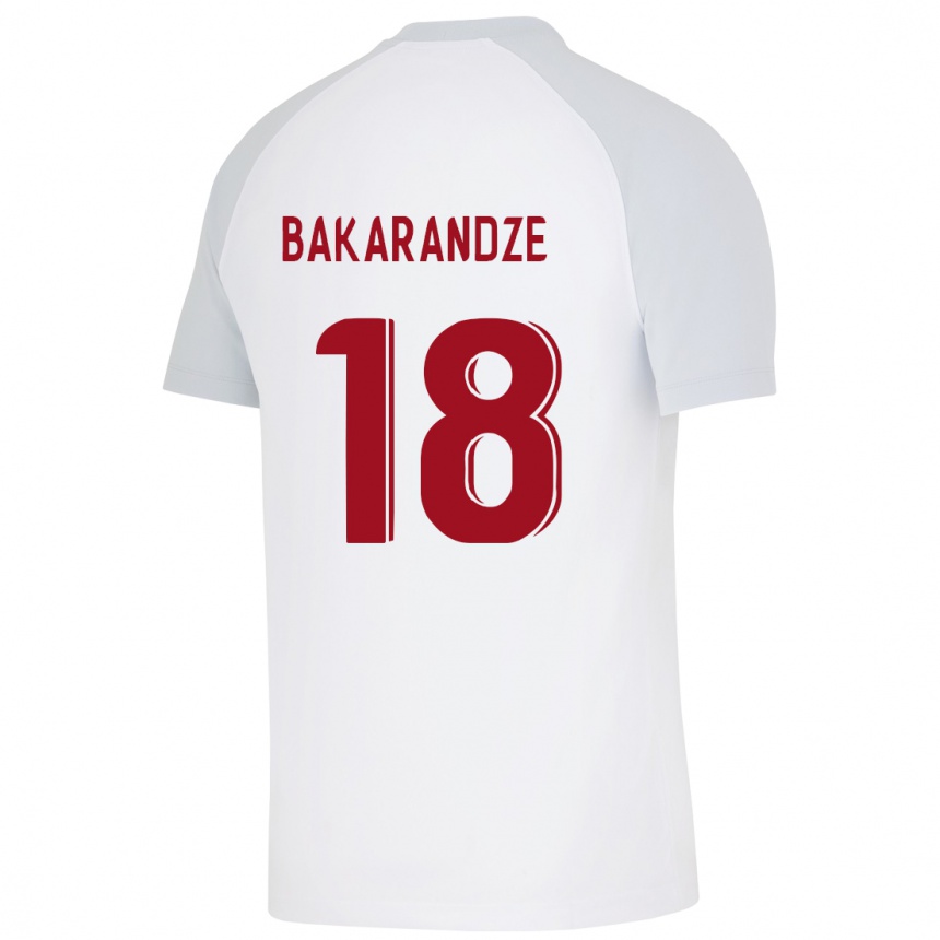 Mujer Fútbol Camiseta Kristina Bakarandze #18 Blanco 2ª Equipación 2023/24 Perú