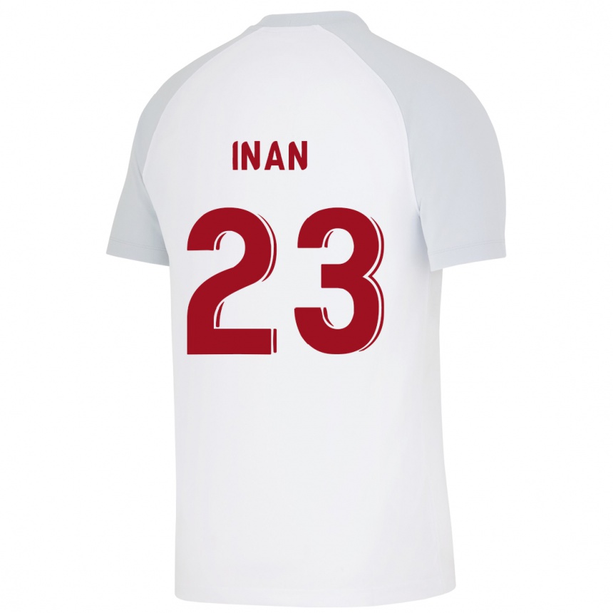 Mujer Fútbol Camiseta Müge İnan #23 Blanco 2ª Equipación 2023/24 Perú