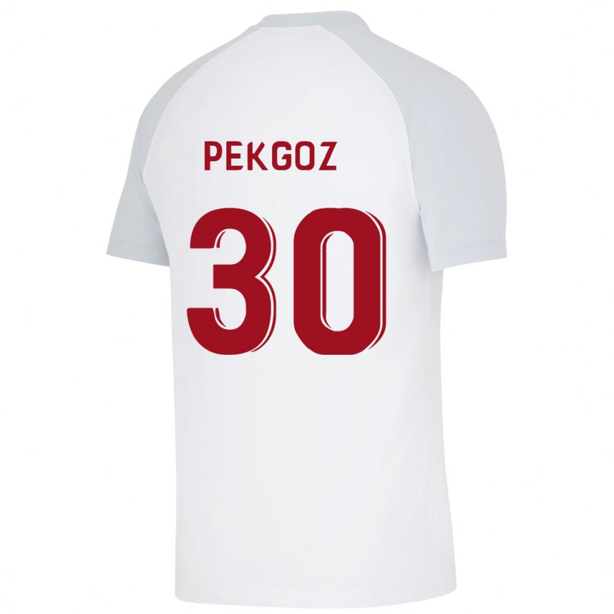 Mujer Fútbol Camiseta Berra Pekgöz #30 Blanco 2ª Equipación 2023/24 Perú