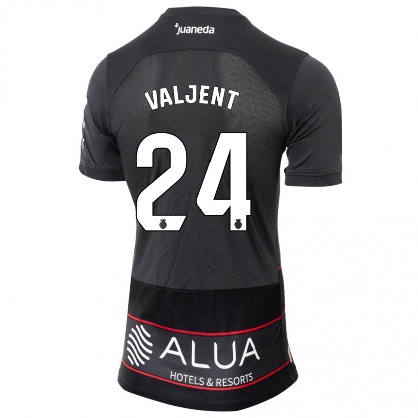 Mujer Fútbol Camiseta Martin Valjent #24 Negro 2ª Equipación 2023/24 Perú