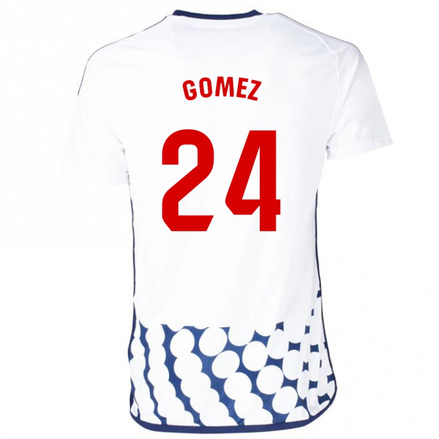 Mujer Fútbol Camiseta Jonathan Gómez #24 Blanco 2ª Equipación 2023/24 Perú