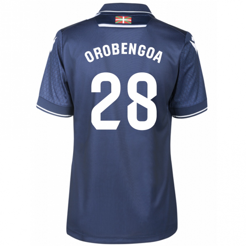 Mujer Fútbol Camiseta Ekain Orobengoa #28 Armada 2ª Equipación 2023/24 Perú