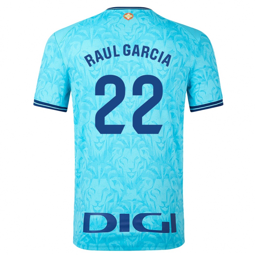 Mujer Fútbol Camiseta Raúl García #22 Cielo Azul 2ª Equipación 2023/24 Perú