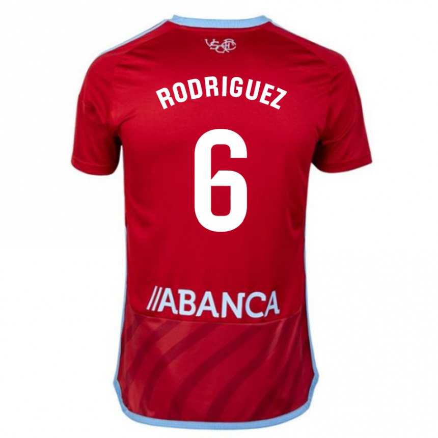 Mujer Fútbol Camiseta Damián Rodríguez #6 Rojo 2ª Equipación 2023/24 Perú