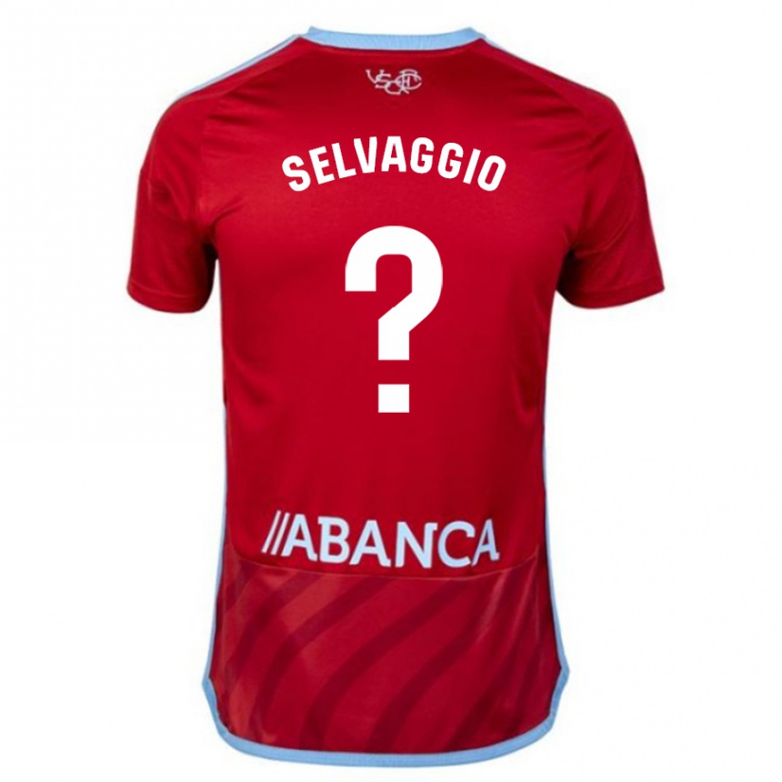 Mujer Fútbol Camiseta Nico Selvaggio #0 Rojo 2ª Equipación 2023/24 Perú