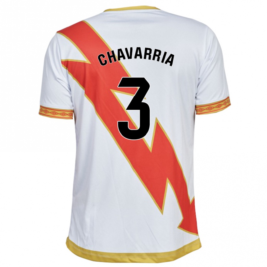 Niño Fútbol Camiseta Pep Chavarría #3 Blanco 1ª Equipación 2023/24 Perú