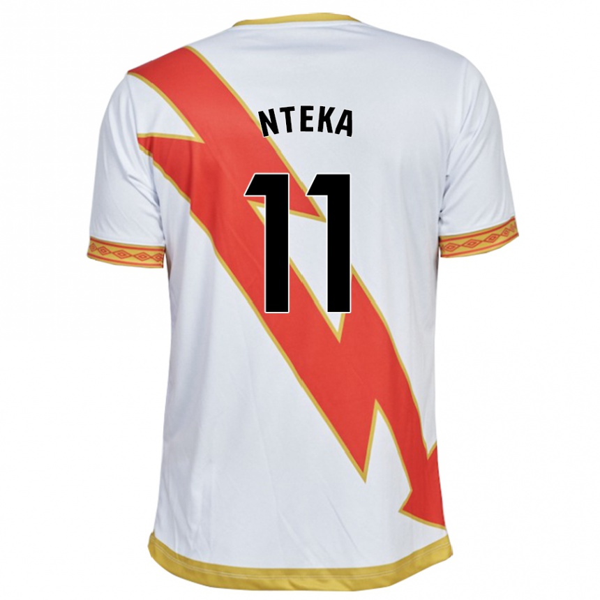 Niño Fútbol Camiseta Randy Nteka #11 Blanco 1ª Equipación 2023/24 Perú