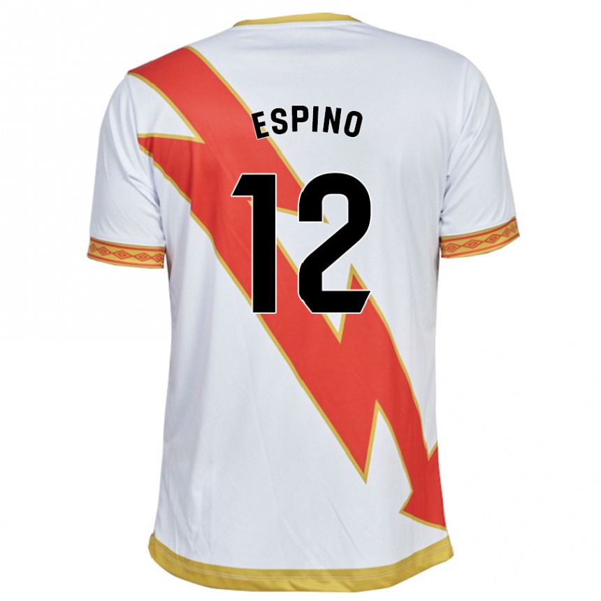 Niño Fútbol Camiseta Alfonso Espino #12 Blanco 1ª Equipación 2023/24 Perú