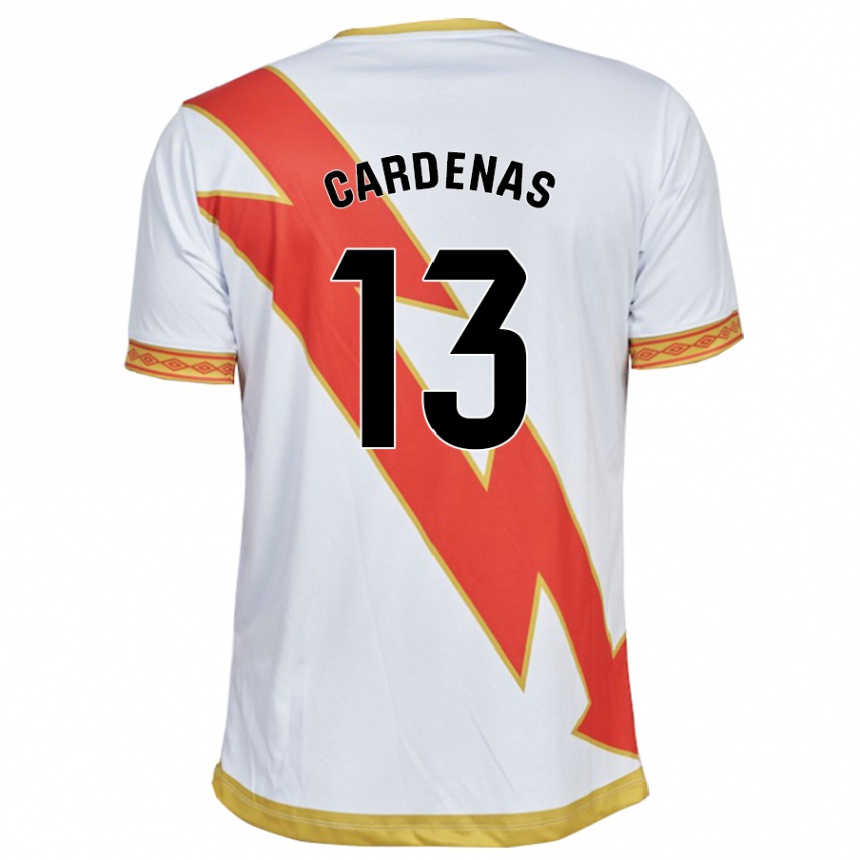 Niño Fútbol Camiseta Dani Cárdenas #13 Blanco 1ª Equipación 2023/24 Perú