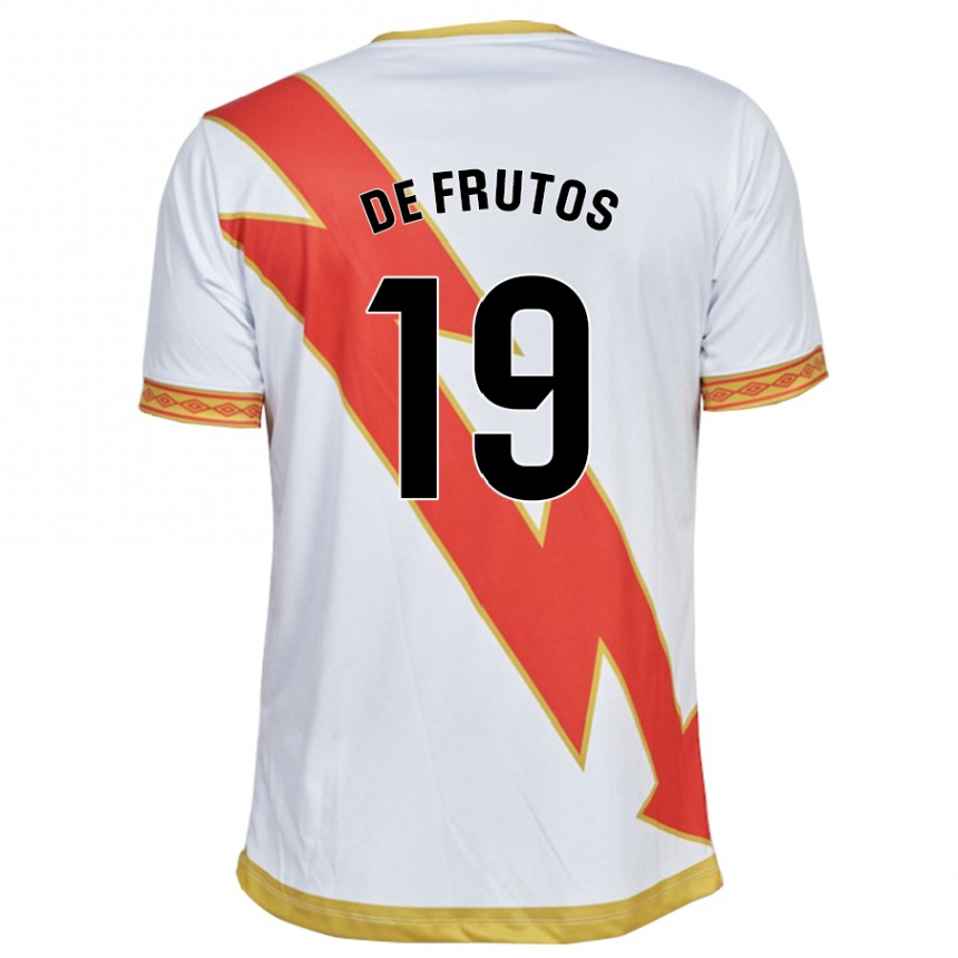 Niño Fútbol Camiseta Jorge De Frutos #19 Blanco 1ª Equipación 2023/24 Perú