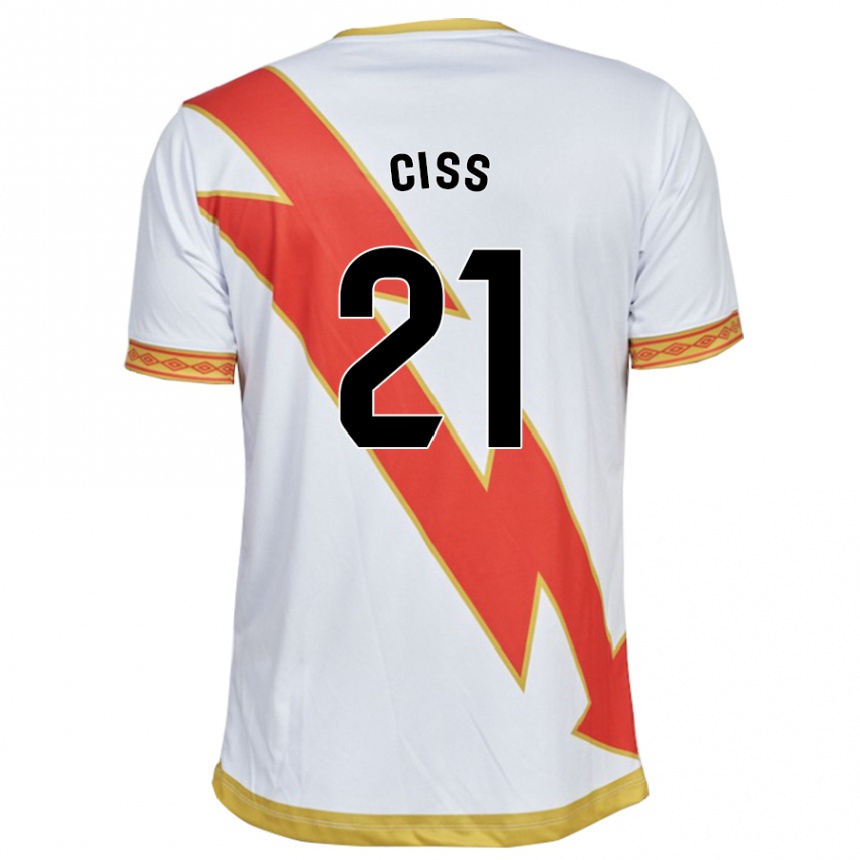 Niño Fútbol Camiseta Pathé Ciss #21 Blanco 1ª Equipación 2023/24 Perú