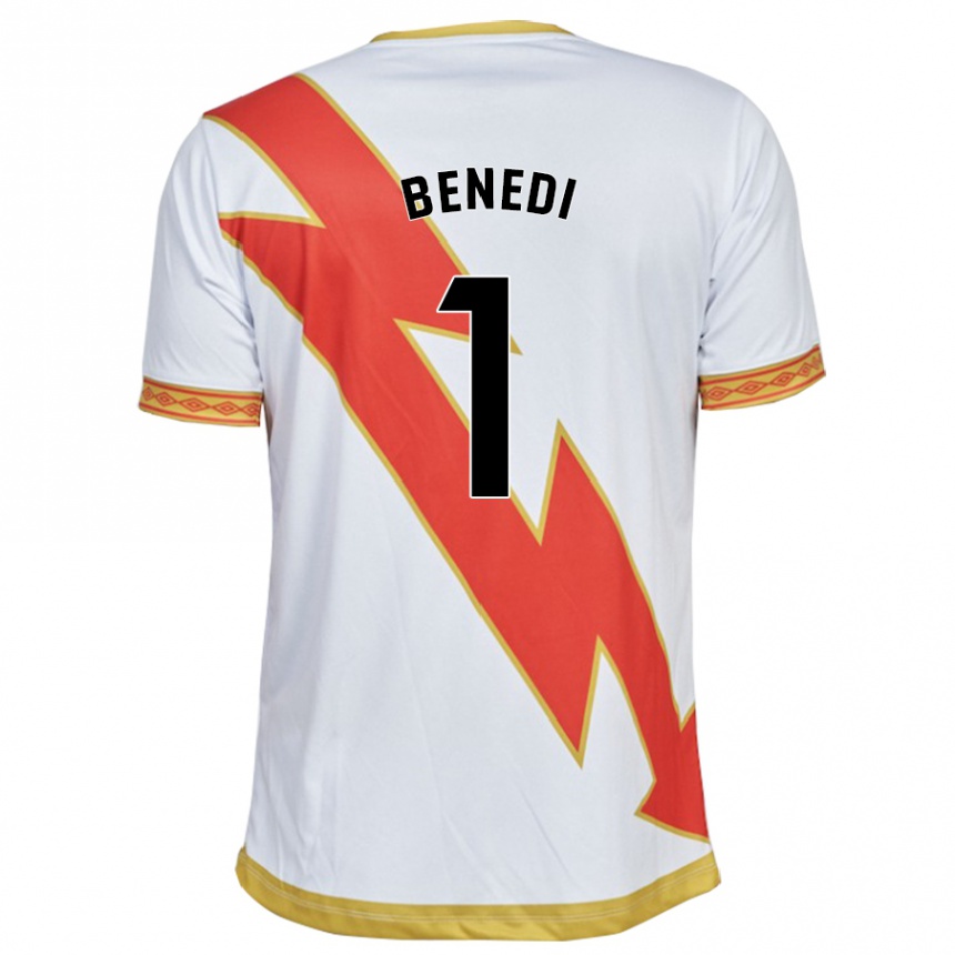 Niño Fútbol Camiseta Miguel Benedi #1 Blanco 1ª Equipación 2023/24 Perú