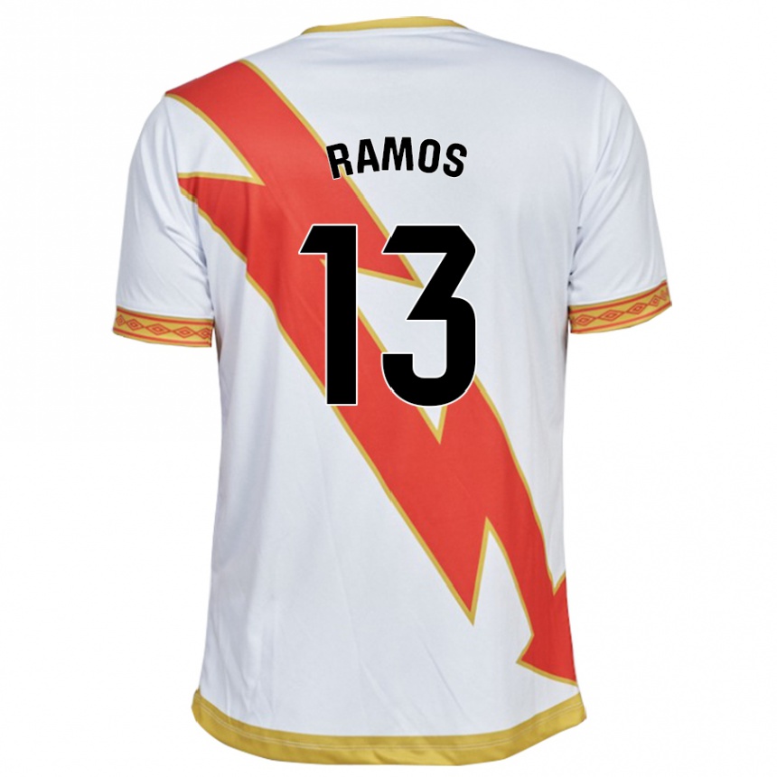 Niño Fútbol Camiseta Mario Ramos #13 Blanco 1ª Equipación 2023/24 Perú