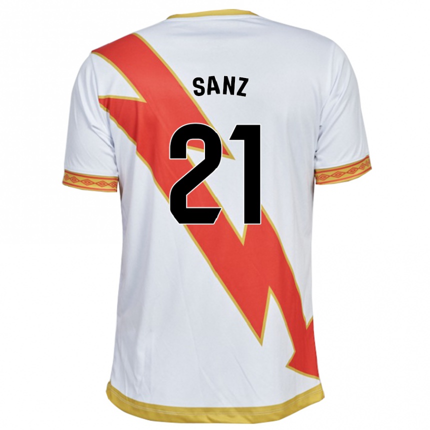 Niño Fútbol Camiseta Luismi Sanz #21 Blanco 1ª Equipación 2023/24 Perú