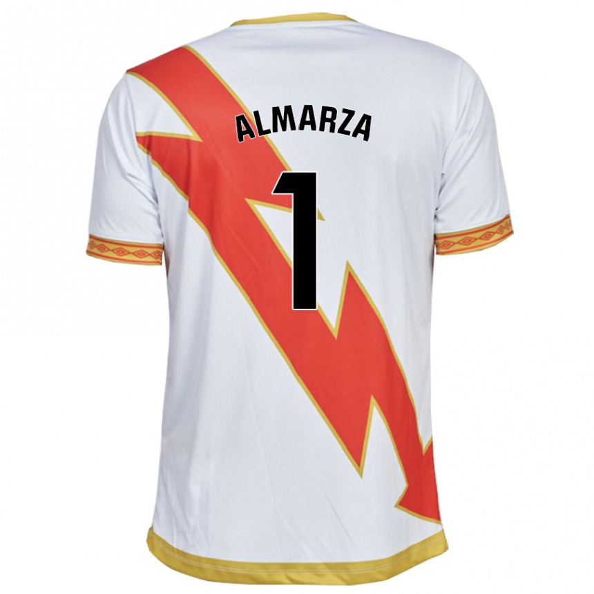 Niño Fútbol Camiseta Ana Almarza Garrido #1 Blanco 1ª Equipación 2023/24 Perú