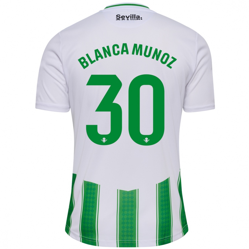 Niño Fútbol Camiseta Blanca Muñoz #30 Blanco 1ª Equipación 2023/24 Perú