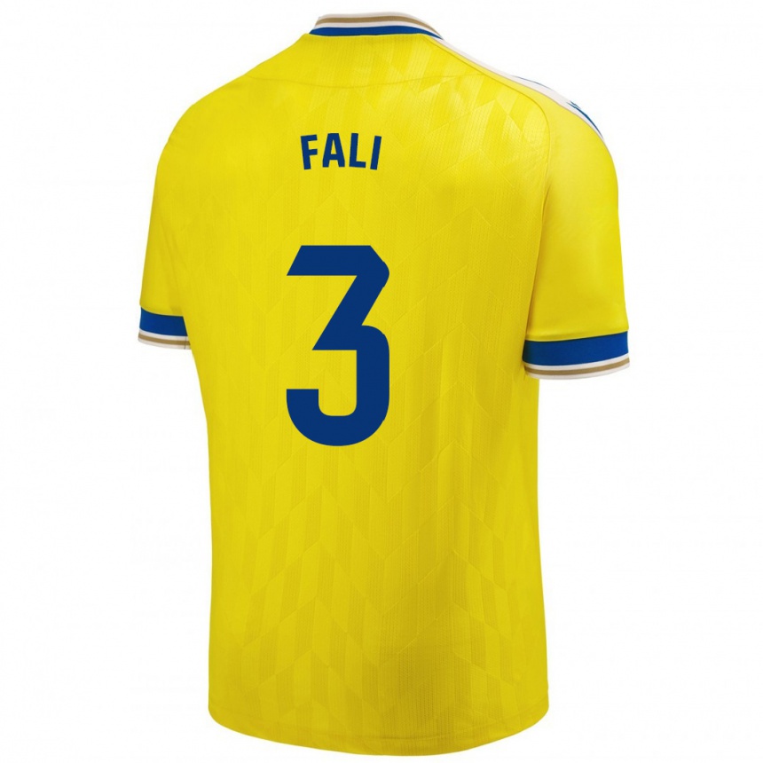 Niño Fútbol Camiseta Fali #3 Amarillo 1ª Equipación 2023/24 Perú