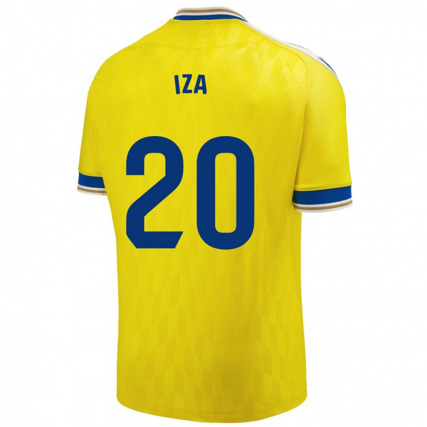 Niño Fútbol Camiseta Iza Carcelén #20 Amarillo 1ª Equipación 2023/24 Perú