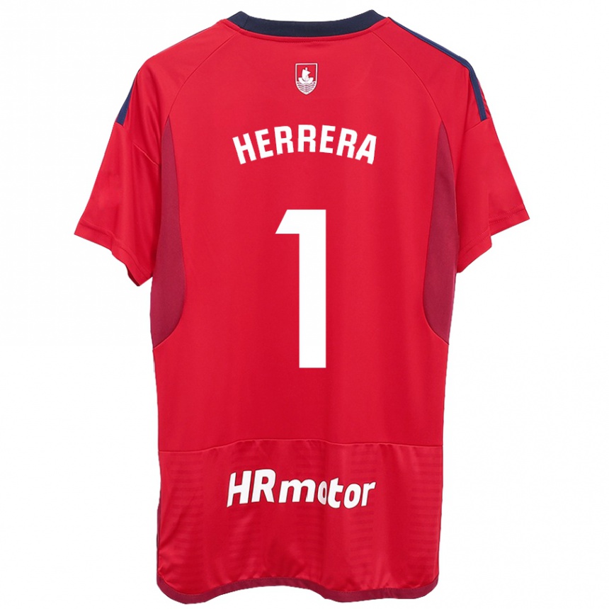 Niño Fútbol Camiseta Sergio Herrera #1 Rojo 1ª Equipación 2023/24 Perú