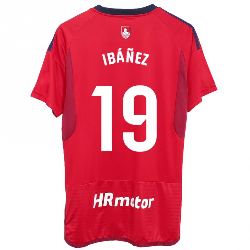 Niño Fútbol Camiseta Pablo Ibáñez #19 Rojo 1ª Equipación 2023/24 Perú