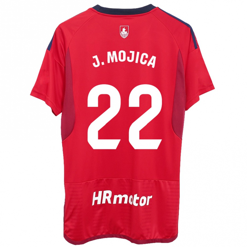 Niño Fútbol Camiseta Johan Mojica #22 Rojo 1ª Equipación 2023/24 Perú