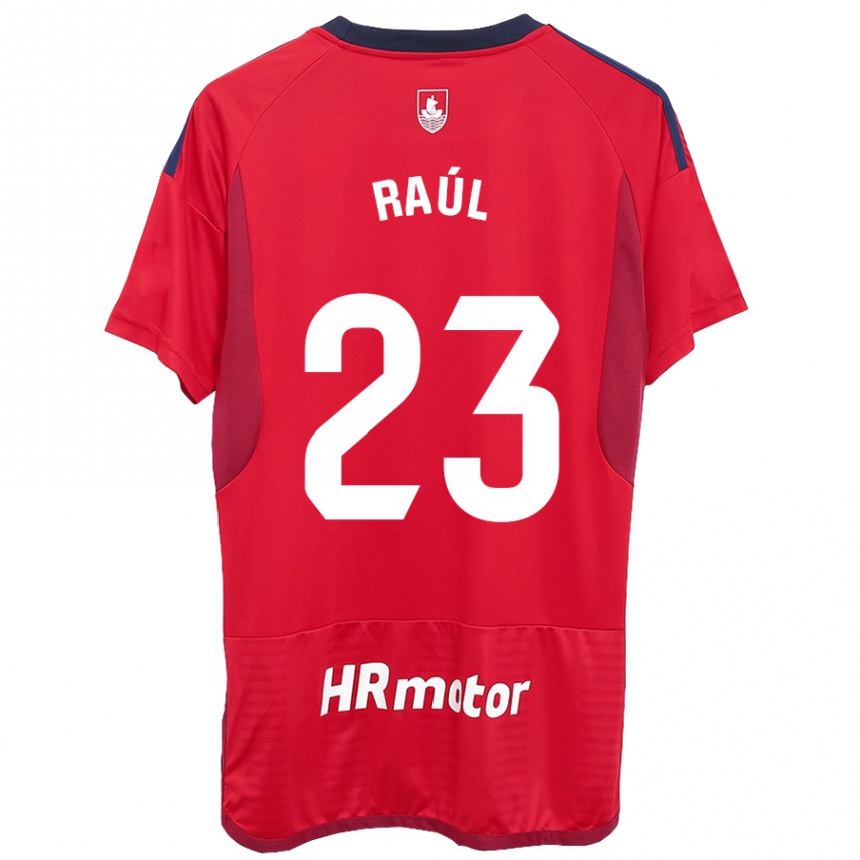 Niño Fútbol Camiseta Raúl García #23 Rojo 1ª Equipación 2023/24 Perú