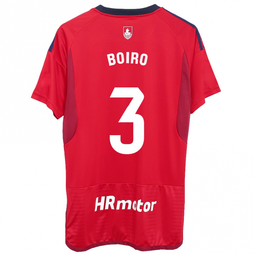 Niño Fútbol Camiseta Adama Boiro #3 Rojo 1ª Equipación 2023/24 Perú