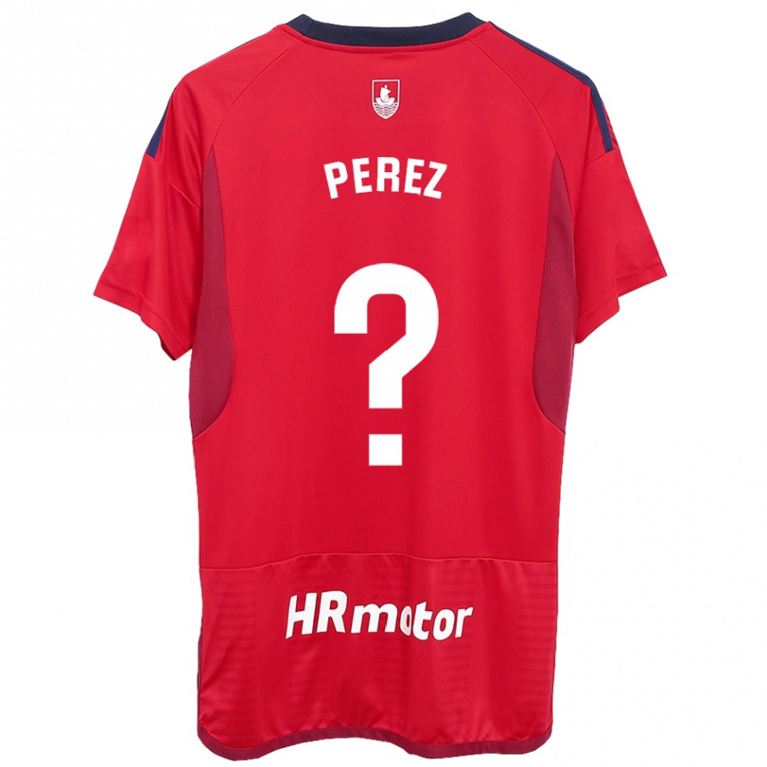 Niño Fútbol Camiseta Bruno Perez #0 Rojo 1ª Equipación 2023/24 Perú