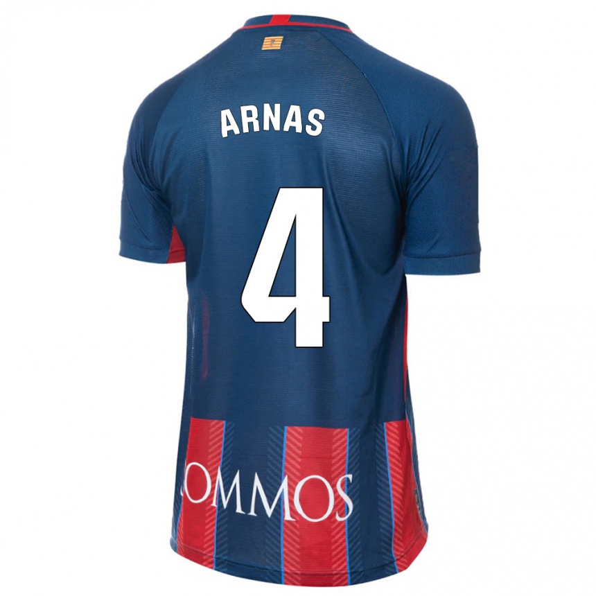 Niño Fútbol Camiseta Iris Arnas #4 Armada 1ª Equipación 2023/24 Perú