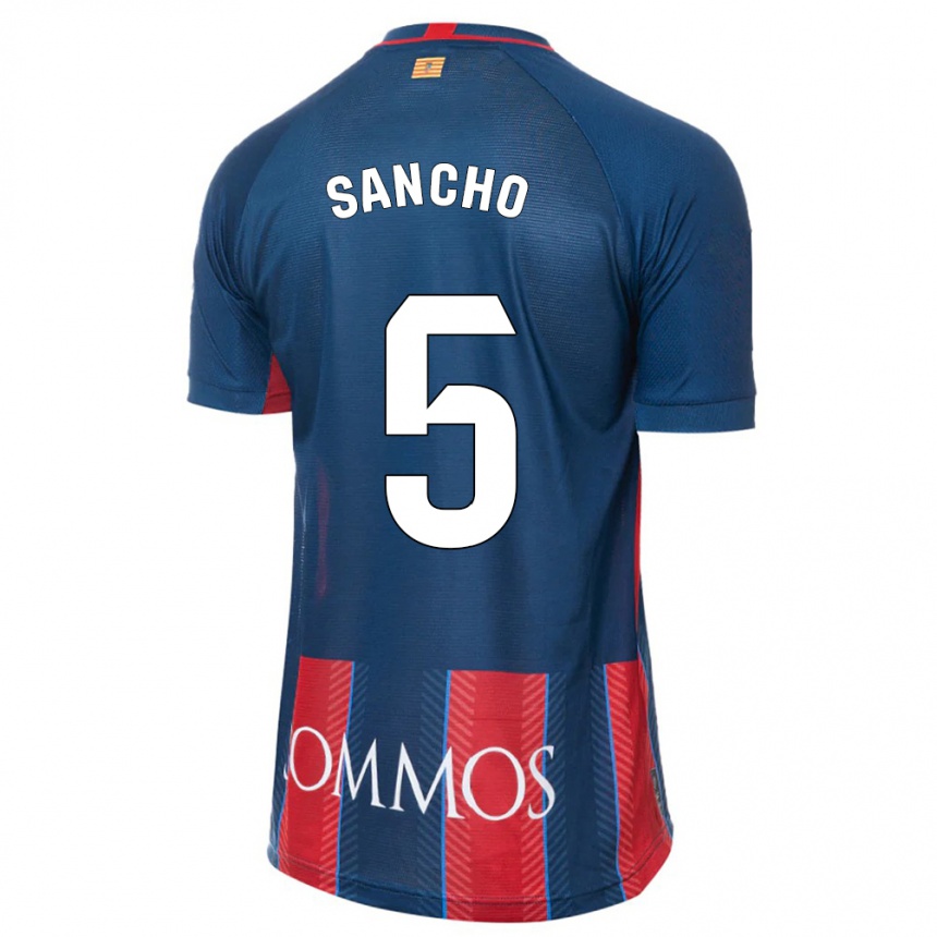 Niño Fútbol Camiseta Esther Sancho #5 Armada 1ª Equipación 2023/24 Perú