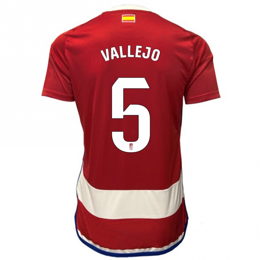 Niño Fútbol Camiseta Jesus Vallejo #5 Rojo 1ª Equipación 2023/24 Perú