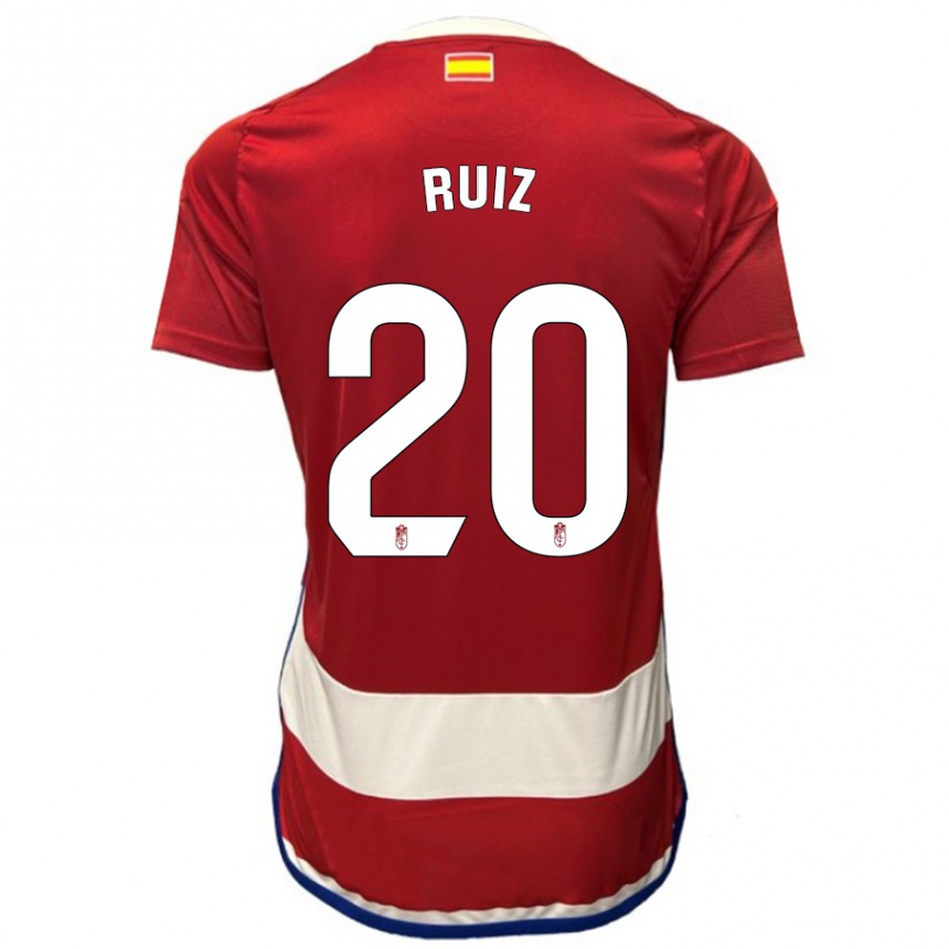 Niño Fútbol Camiseta Sergio Ruiz #20 Rojo 1ª Equipación 2023/24 Perú