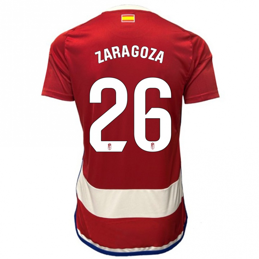 Niño Fútbol Camiseta Bryan Zaragoza #26 Rojo 1ª Equipación 2023/24 Perú