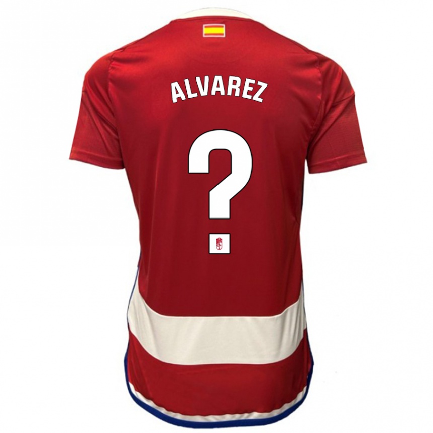 Niño Fútbol Camiseta Rubén Álvarez #0 Rojo 1ª Equipación 2023/24 Perú