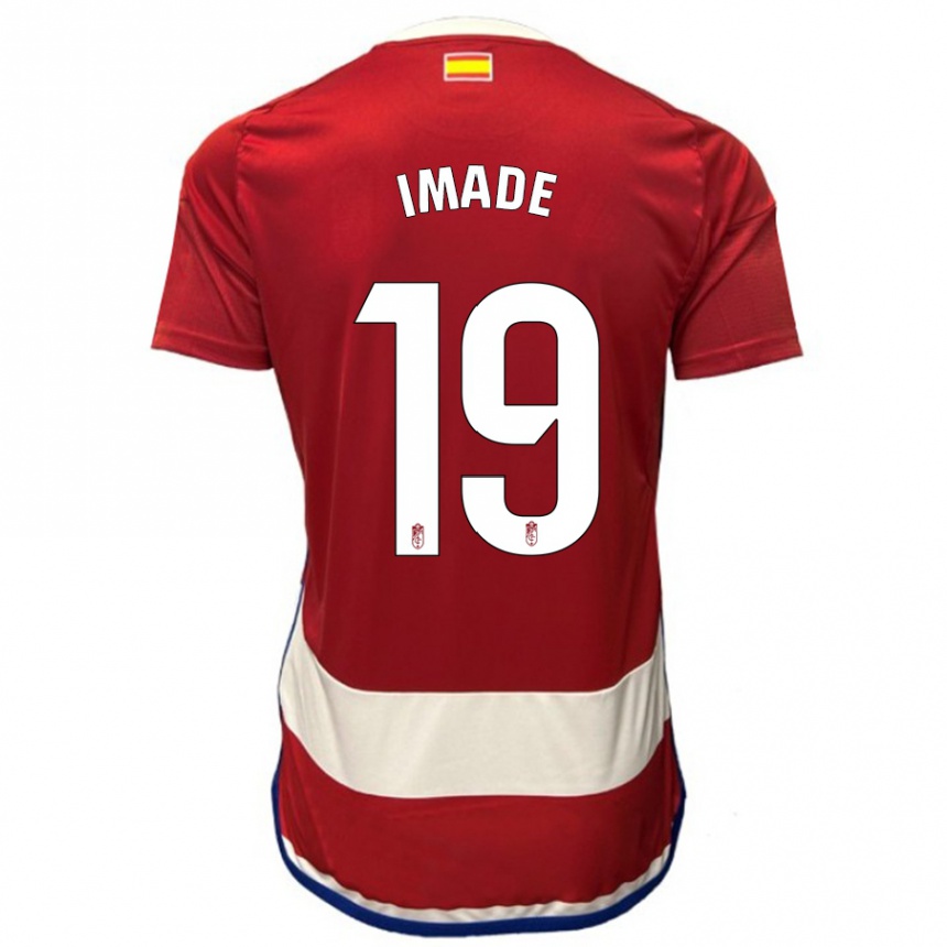 Niño Fútbol Camiseta Edna Imade #19 Rojo 1ª Equipación 2023/24 Perú