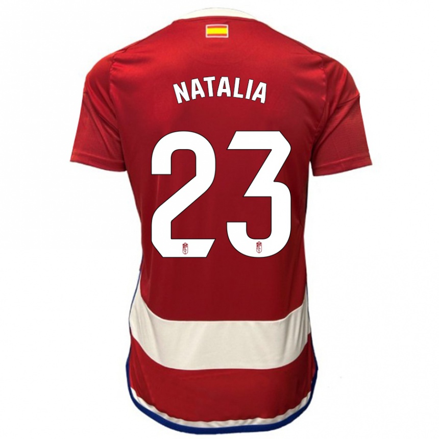 Niño Fútbol Camiseta Natalia #23 Rojo 1ª Equipación 2023/24 Perú