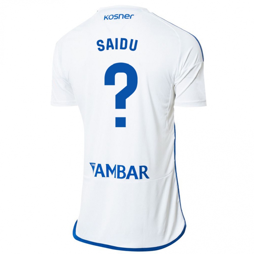 Niño Fútbol Camiseta Yussif Saidu #0 Blanco 1ª Equipación 2023/24 Perú