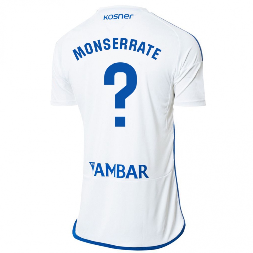 Niño Fútbol Camiseta Jano Monserrate #0 Blanco 1ª Equipación 2023/24 Perú