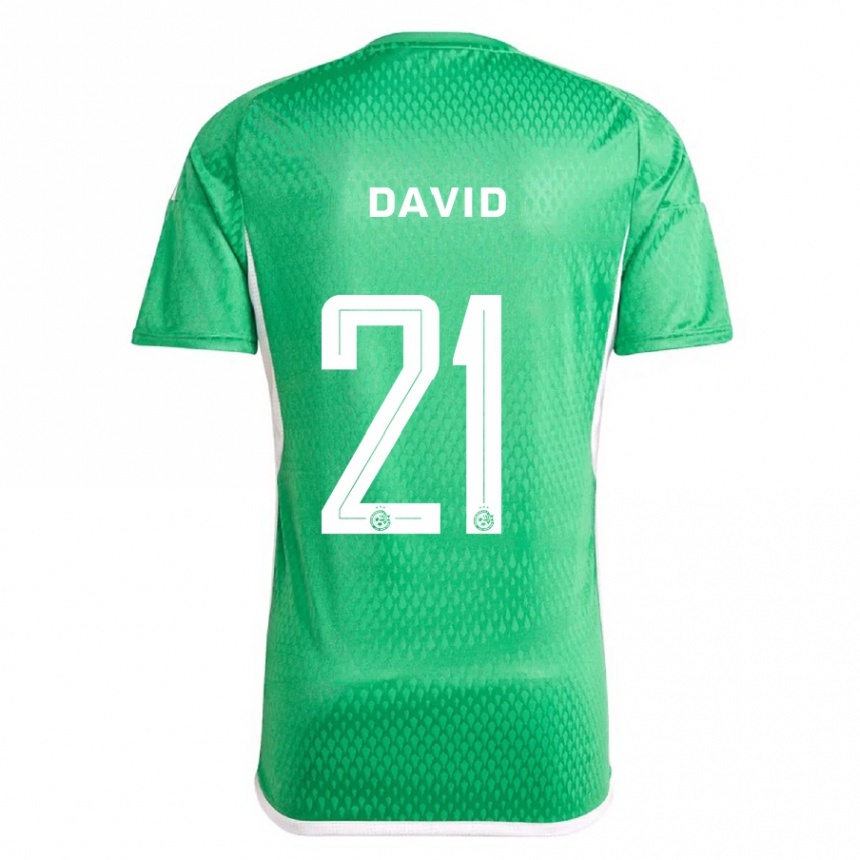 Niño Fútbol Camiseta Dean David #21 Blanco Azul 1ª Equipación 2023/24 Perú