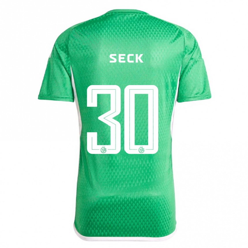 Niño Fútbol Camiseta Abdoulaye Seck #30 Blanco Azul 1ª Equipación 2023/24 Perú