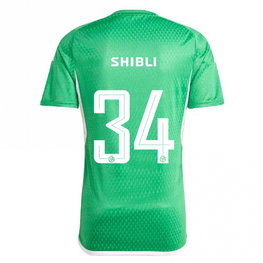 Niño Fútbol Camiseta Hamza Shibli #34 Blanco Azul 1ª Equipación 2023/24 Perú