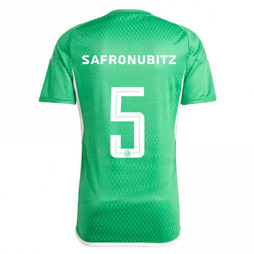 Niño Fútbol Camiseta Dan Safronubitz #5 Blanco Azul 1ª Equipación 2023/24 Perú