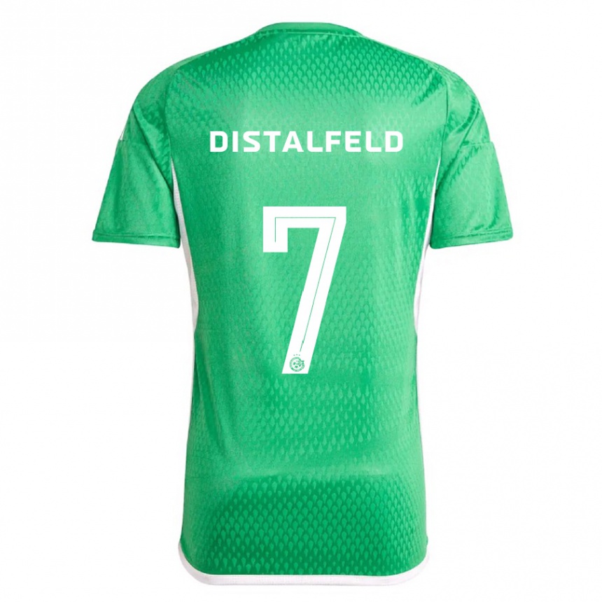 Niño Fútbol Camiseta Yanai Distalfeld #7 Blanco Azul 1ª Equipación 2023/24 Perú