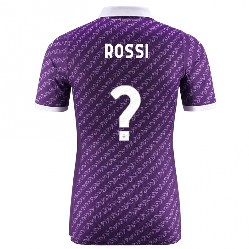 Niño Fútbol Camiseta Alessandro Rossi #0 Violeta 1ª Equipación 2023/24 Perú