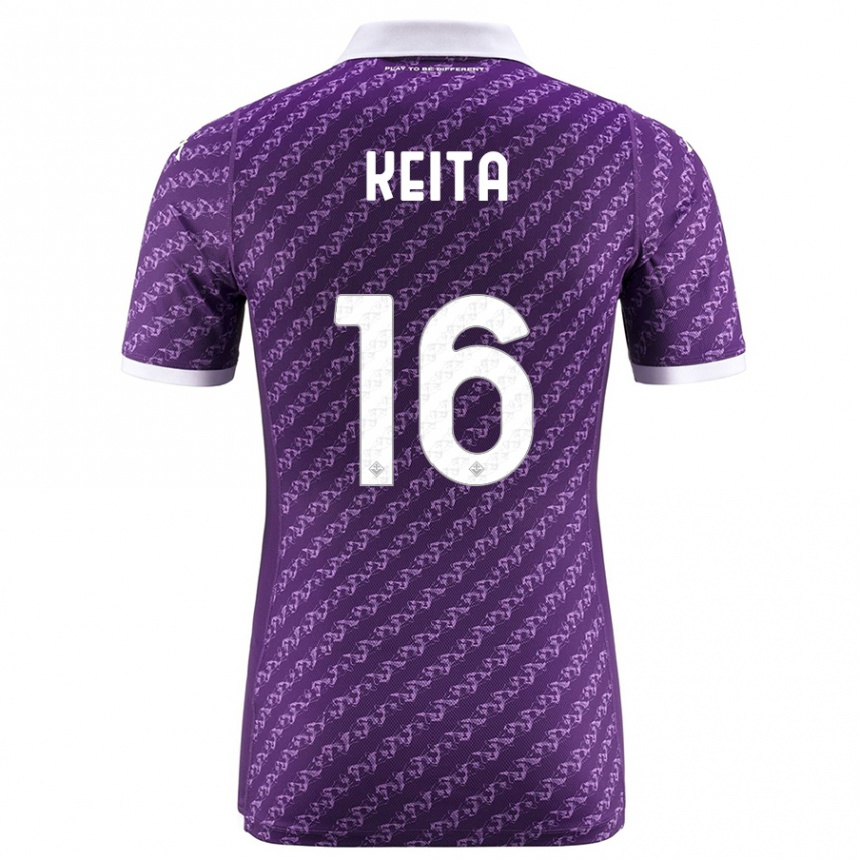 Niño Fútbol Camiseta Bala Keita #16 Violeta 1ª Equipación 2023/24 Perú