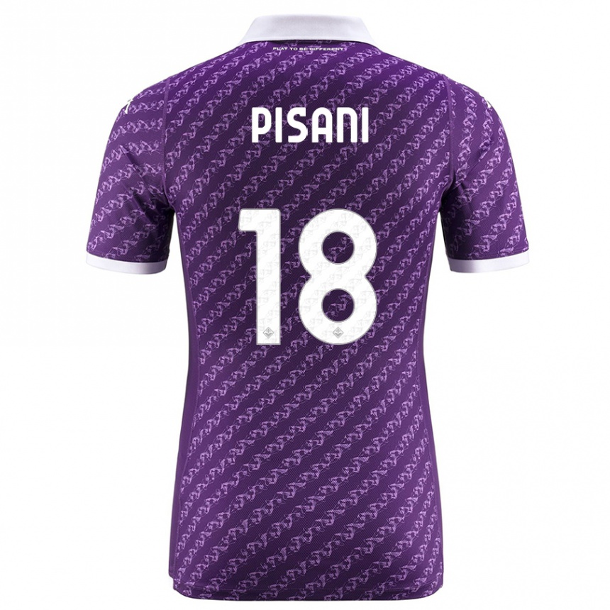 Niño Fútbol Camiseta Diego Pisani #18 Violeta 1ª Equipación 2023/24 Perú