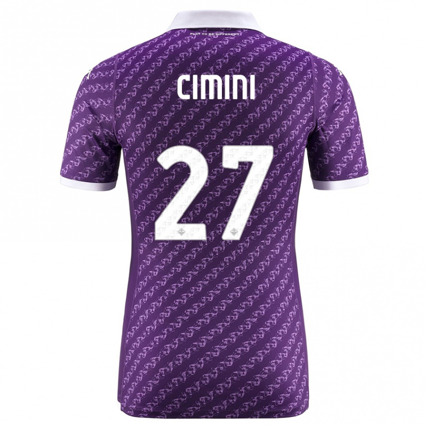 Niño Fútbol Camiseta Linda Tucceri Cimini #27 Violeta 1ª Equipación 2023/24 Perú