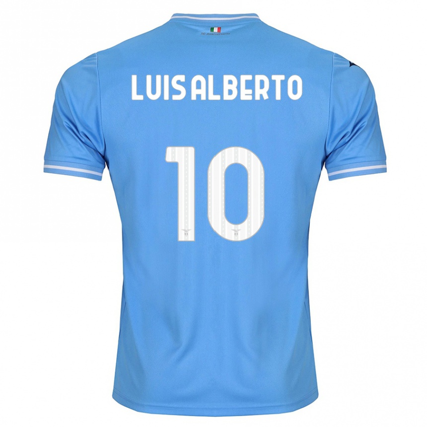 Niño Fútbol Camiseta Luis Alberto #10 Azul 1ª Equipación 2023/24 Perú