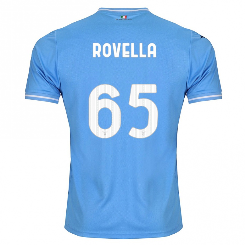 Niño Fútbol Camiseta Nicolo Rovella #65 Azul 1ª Equipación 2023/24 Perú