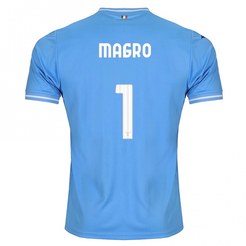 Niño Fútbol Camiseta Federico Magro #1 Azul 1ª Equipación 2023/24 Perú